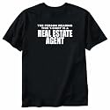 T-SHIRT BLACK " FOR REAL ESTATE AGENT " Small