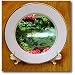 Koi Pond and Flowers - 8 Inch Porcelain Plate