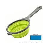 Chef'n SleekStor Small Collapsible Scoop Colander, Sapphire