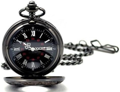 Roman Dual Display Vintage Fashion Japanese Quartz Pocket Watch