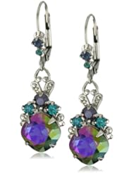 Sorrelli "Emerald City" Crystal Dangle Silvertone Earrings