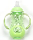Nuby 7 OZ. 3 Stage Standard Neck Grow Nurser - pink, one size