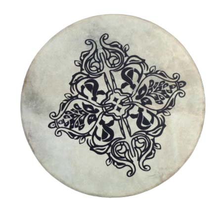 18 inch Bodhran with design