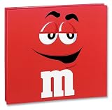 EK Success 8x8 Postbound Scrapbook Photo Album Kit M & M RED