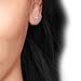 Dazzlingrock Collection 14k Ball 4mm Stud Earrings with Screw Backings, White Gold