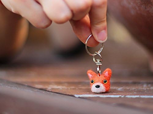 Cute Fox Keychain, Fox Keyring, Animal Keychain