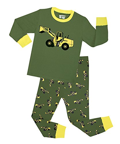 Boys Cotton Truck Pajamas Kids 2 Pcs Sleepwear Clothes Set Christmas PJS Suit