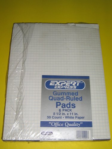 Expert Express - Gummed Quad Ruled Pad - 8 1 2 Expert Express - Gummed Quad Ruled Pad - 8 1 2