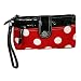 RED & WHITE POLKA DOT WRISTLET SMALL CLUTCH HANDBAG