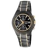 Seiko Men's SND641 Titanium Chronograph Gold-Tone Accented Watch