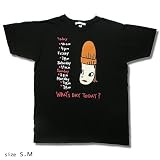 WHAT'S DAY TODAY? Ｔシャツ（ブラック）（Ｍ） : 奈良美智