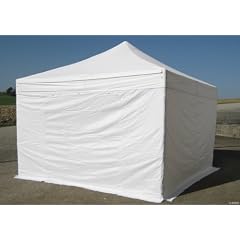 ALU Profi Faltzelt Pavillion Marktzelt Tent 4x4 Meter SEHR STARK mit 40mm HEXAGONALF�SSEN, 4Seitenteile mit Tasche, Transporttrolley