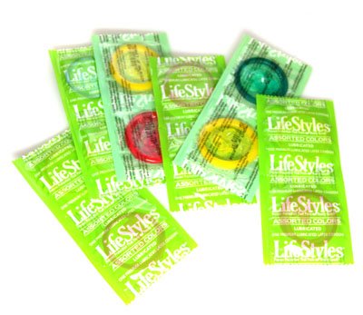 Lifestyles Assorted Colors Premium Lifestyles Latex Condoms Lubricated 48 condoms