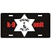 New  Belgian Malinois / K-9 Unit  License Plate Dog