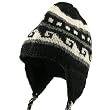 Bar Jaquard Knitting Beanie-Black W27S15F