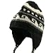 Bar Jaquard Knitting Beanie-Black W27S15F