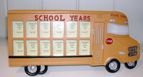 School Bus Shape Frame For Wall Hanging Or Table Great For Classroom Or Student\'s Room