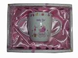 Baby Girl Gift Idea - Gift Boxed Mug for New Baby, Christening or Baptism