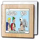 Remember the Objective - Backpacking - 6 Inch Tile Napkin Holder