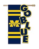 Evergreen Enterprises Michigan Wolverines Applique Sculpted Garden Flag