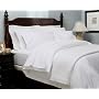 Pinzon 400-Thread-Count 100% Egyptian Cotton Hemstitch Full/Queen Duvet Set, White