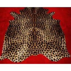Giraffe Cowhide - Medium Print on Caramel by Handmade Brazi