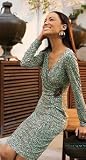 FAUX-WRAP PRINTED DRESS