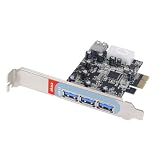 Akasa AK-PCCU3-03 USB 3.0 4 Ports PCI Express Card for PC