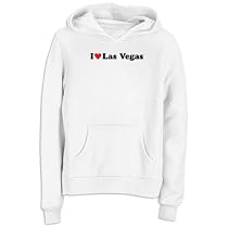 Sweatshirt Woman White " I Love Las Vegas " Nevada Usa City