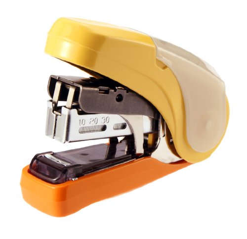 マックス ホッチキス サクリフラット フラットクリンチ 28枚とじ イエロー HD-10FL2K/Y