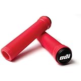 ODI Soft Flangeless Longneck Grips Softies For Bikes And Scooters RED