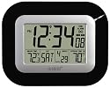 La Crosse Technology WS-8115U-B Digital Wall Clock with Indoor and Outdoor Temperature
