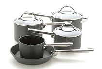 Anolon Professional Hard Anodised Cookware Saucepan Set, 5 Piece