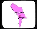 Decorated Mouse Pad with map, eastern, moldova