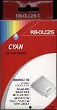set of two compatible brother lc25 cyan inkjets for lc700c/lc25c..