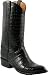Mens Lucchese Classics Black Ultra Crocodile Belly Custom Hand-Made Cowboy Boots L1420