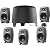 GENELEC バイアンプ・モニタリング・システム5台+アクティブ・サブウーファー1台 5.1chセット(マットブラック)5.1-Channel System for Home Theater 6010A/5040A51CHセツトクロ