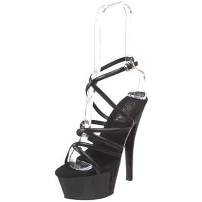 Pleaser Women's Kiss 206/b/m Platform Sandal