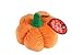 Petlou Durable Plush Dog Cat Toys Multi-Squeaks Crinkle Paper. (Orange, 6-inch Pumpkin)