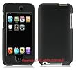 New Premium High Quality Design for Apple iPod Touch 2nd Generation Crystal Rubber Case Hard Protector Snap on Cover (Black)
