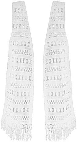 Plus Size White Fringed Vest --Size: 1x Color: White