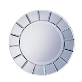 30 Classic Round Sun Shaped Bevelled Wall Mirror by Visiondecor Furniture