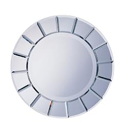 Coaster Round Wall Mirror With Sun Shape Frame