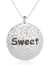 Shameless Jewelry "Naughty Nice" Sweet-Sassy Pendant Necklace, 15"