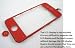 Red Touch Screen Digitizer Front Glass Faceplate Lens Part Panel with Metal Frame Cover Case for Apple iPhone 4 4G G ~ Mobile Phone Repair Parts Replacement
