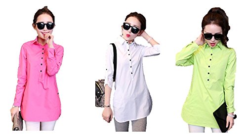 ESTERA シャツ レディース 春 夏 M L 長袖 チュニック