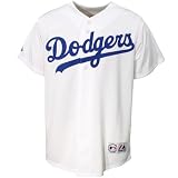 Majestic L.A. Dodgers Youth White Replica Baseball Jersey