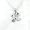Sterling Silver Initial Charm Necklace, Letter H, 16