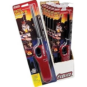 Calico Extended Lighter, Safe for Camping grilling home, Adjustable Flame with 25% More... by 