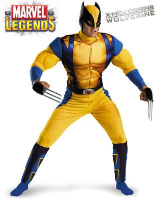 Adults X-Men Origins Classic Yellow Wolverine Costume